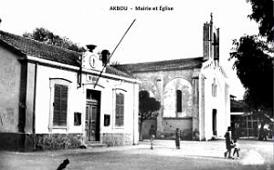 Akbou - Mairie et eglise